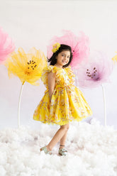Yellow flora dress